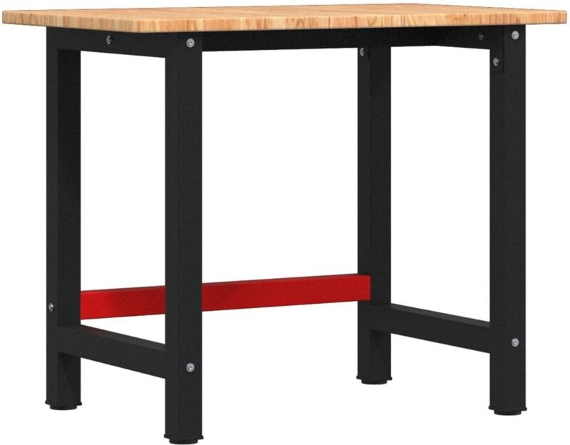 Vidaxl - Werkbank Hellbraun 100x60x81,5 cm Massivholz Eiche Rechteckig