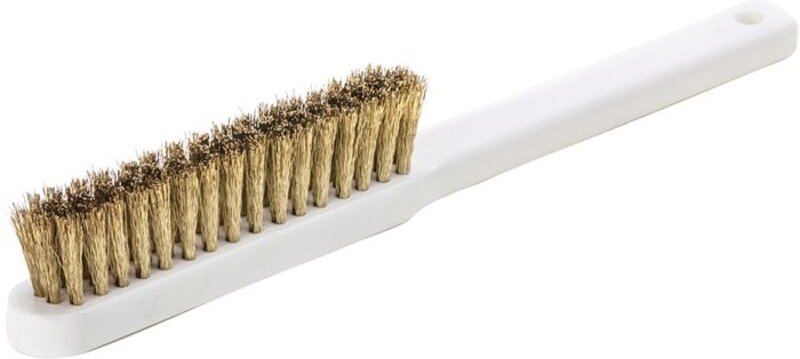 Lessmann Feinbürste Kunstst.-griff Messing gewellt 0,15mm