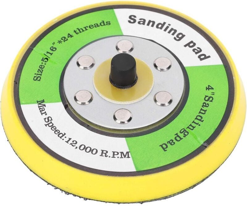 Schleif- und Stützteller, Polierteller für 4-Zoll-Rundschleifer-Stützteller, 5/16-Zoll-Schaft mit 24 Gewindeaufnahmen, z...