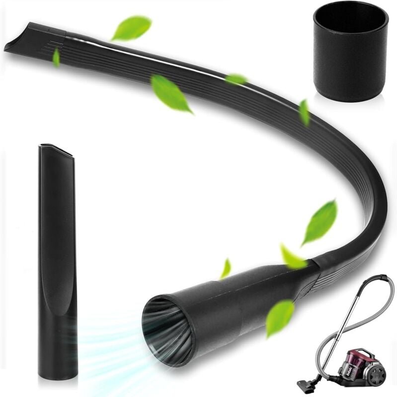Universal-Reinigungsdüsen-Set – 62,5 cm lange, flexible Fugendüse, Staubsauger-Zubehör, universelle Aufsteckdüse für all...