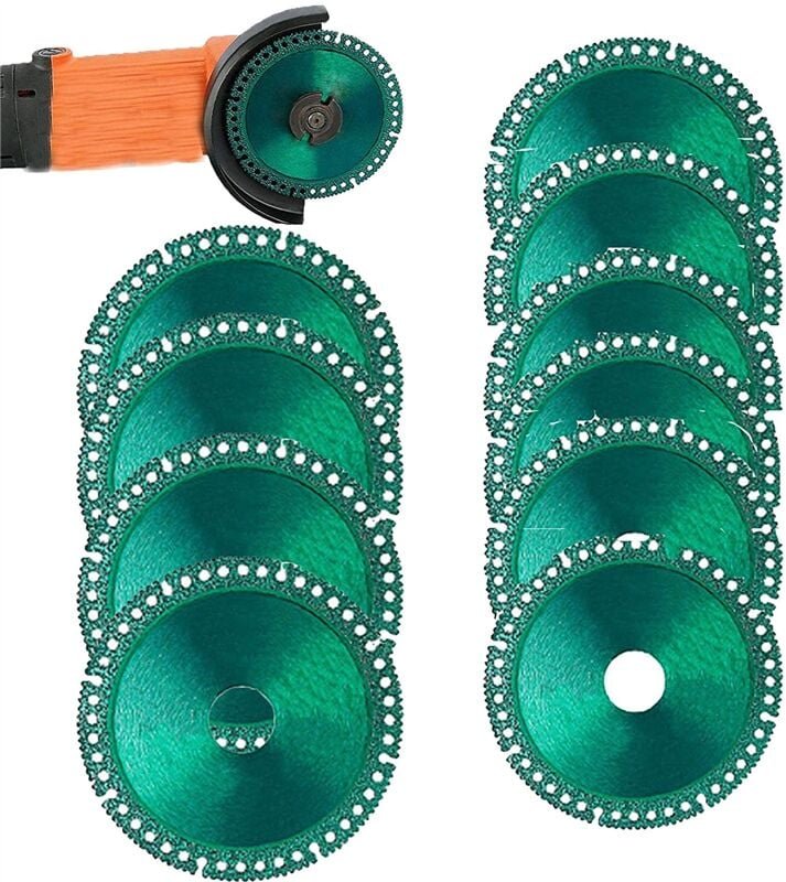 UnzerstöRbare Scheibe für Grinder, Trennscheibe, Zusammengesetztes Multifunktionales SäGeblatt (10 StüCk)