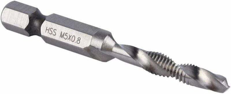 M5-Sechskantbohrer, XU, HSS M5 1/4"-Bohrer, metrisches Gewindeschneiden, hochwertiges Produkt, langlebig und zuverlässig...