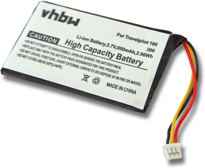 Vhbw - Akku Ersatz für Blaupunkt 423450AJ1S1PMX für gps Navigation Navi (800mAh, 3,7V, Li-Ion)