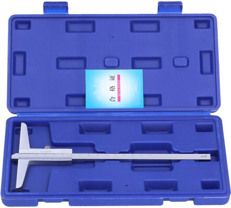 TIKATARER Digitaler Clipper, 0,02 mm Tiefenmessschieber Messschieber Mikrometer Messwerkzeug für Metallbearbeitung, Masc...