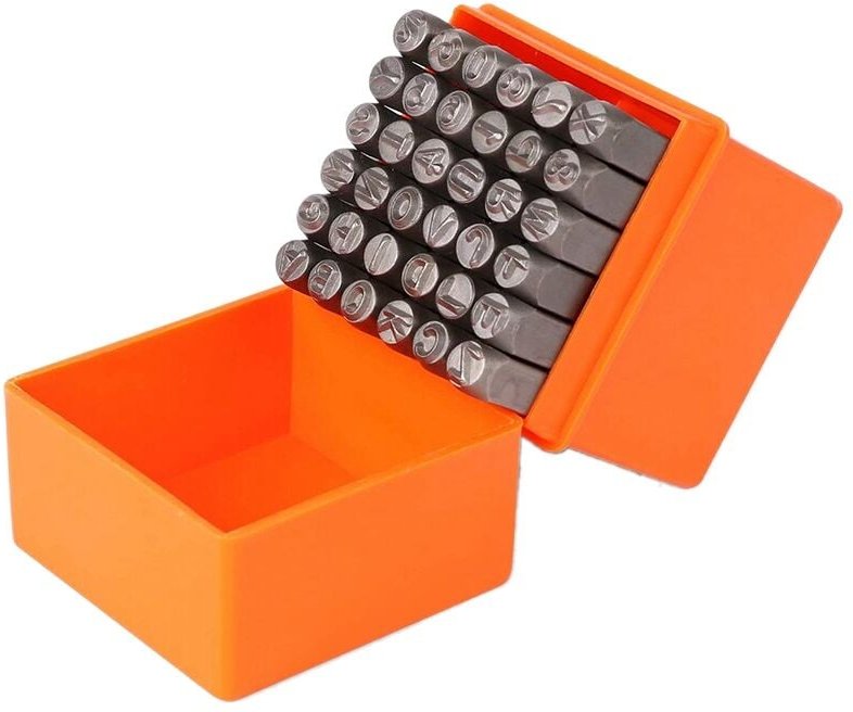36 StüCke 3 Mm Stempelset für Zahlen und GroßBuchstaben (a-z & 0-9)Stanzen Perfekt Bedrucken Von Metall, Kunststoff, , L...