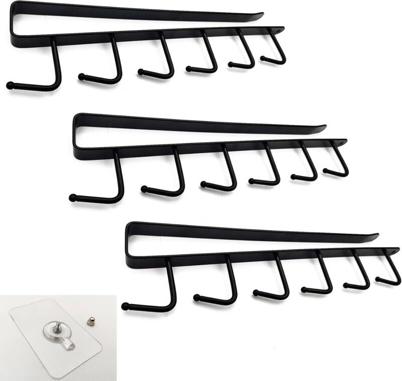 Unterschrank-Becherhalter, Glashaken, Weinregal-Glashalter, Küchenbecherhaken, Weinglas, Aufbewahrungsbox (ohne Bohren) ...