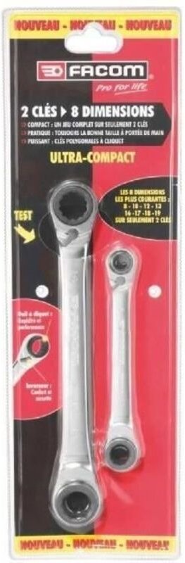 Set mit 2 Schlüsseln Cuatro Facom 64C.J2PB