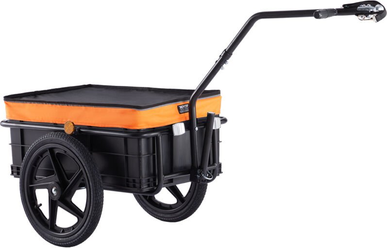 Mophorn - vevor Fahrradanhänger, 40 kg Tragkraft, Transportanhänger, faltbar und kompakt verstaubar, mit Universalkupplu...