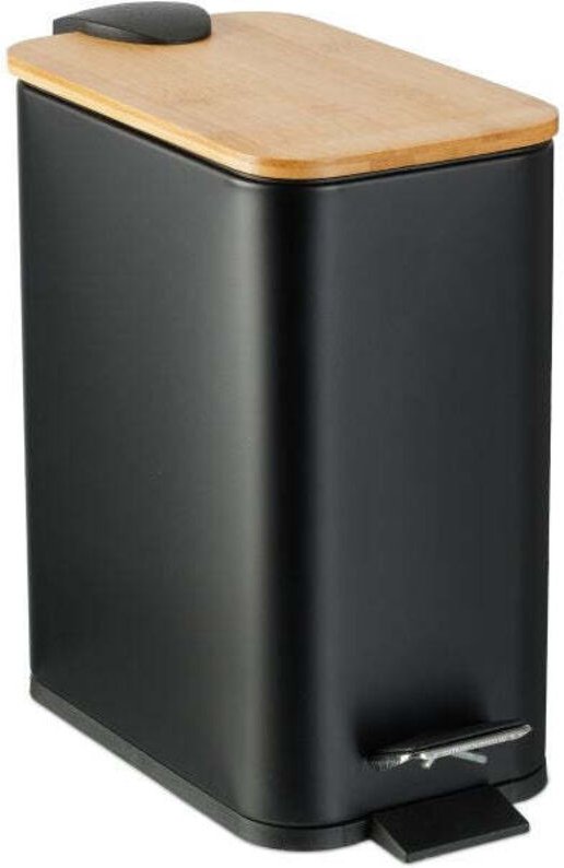 Abfallbehalter fur badezimmer 5 liter mit bambusdeckel 8