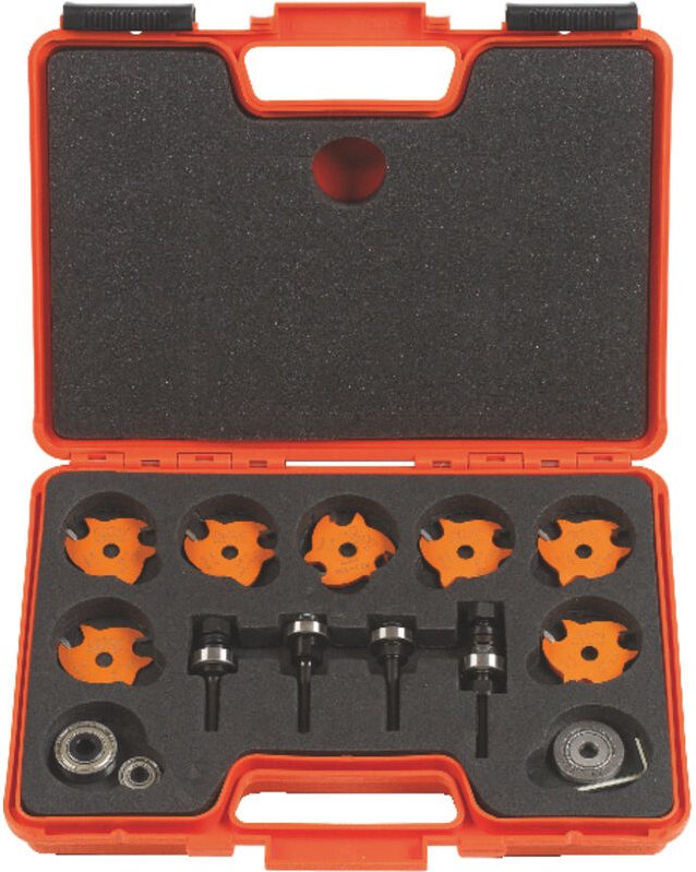 823.001.11 Satz 7-Teilig Scheibenfräser Hw Z3 Mit Futter S=12.7