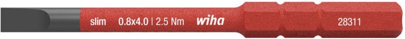 Bit slimBit electric Schlitz 4,0 mm x 75 mm (34580) - Wiha