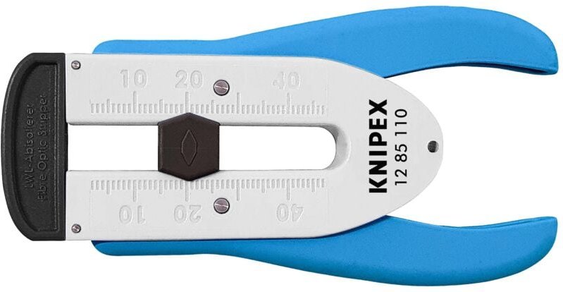Knipex - 12 85 110 sb Abisolierwerkzeug f. Glasfaserkabel Abisolierwerkzeug Geeignet für Rundkabel