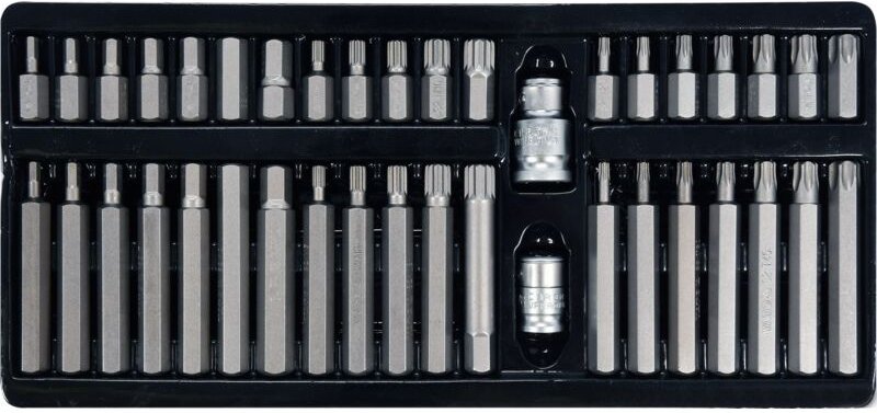 Yato - Torx-, Sechskant- und Vielzahn-Schraubendreher-Bits, 40-teiliger Satz YT-0400
