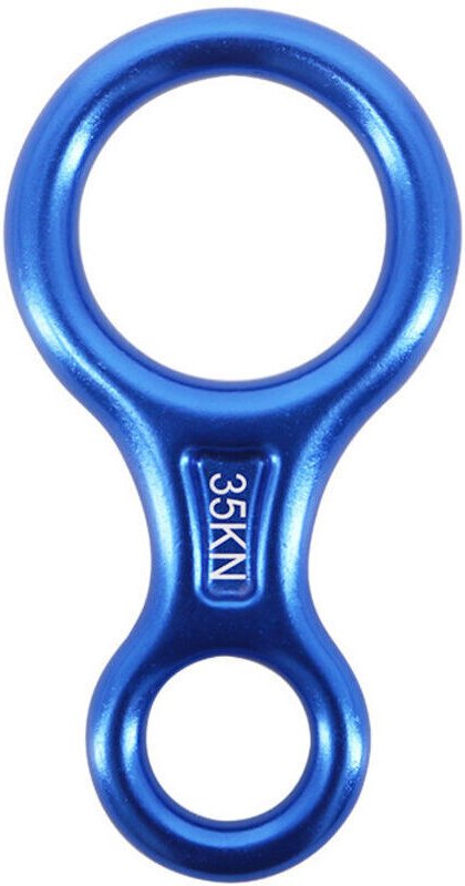 35 kN Achter-Abseilgerät (blau), Kletter-Abseilgerät für Seildurchmesser 8-13 mm