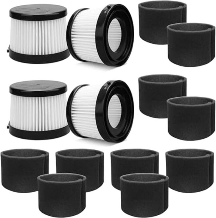 4 Stück DCV501HB-Filter passend für 20-V-Akku-Handstaubsauger, Teil DCV5011H. 10er-Pack Schaumstoff