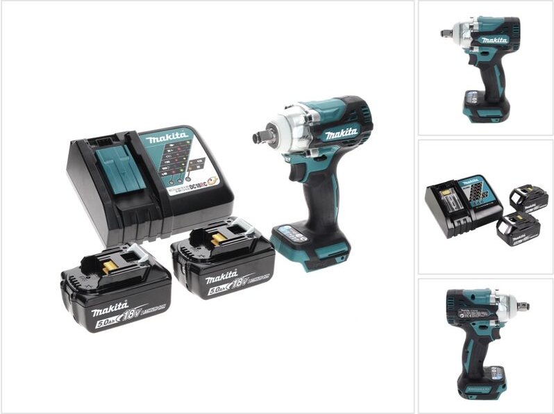 Thumbnail - Dtw 300 rt Akku Schlagschrauber 18 v 330 Nm 1/2' Brushless + 2x Akku 5,0 Ah + Ladegerät - Makita