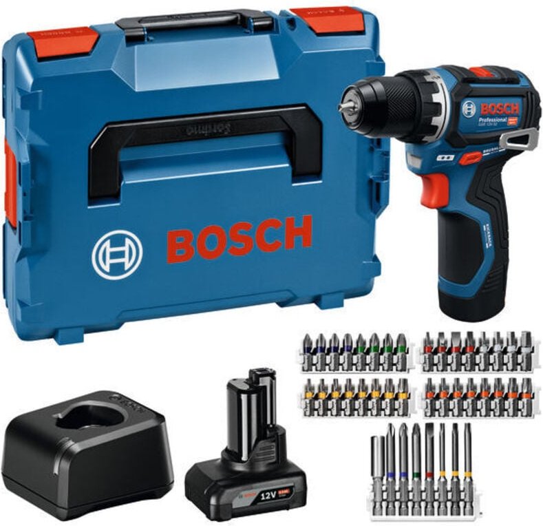 Bosch Akku-Bohrschrauber GSR 12 V-32 Professional, Ausführung: 06019N7005, 2 Akkus/L-BOXX/ZB