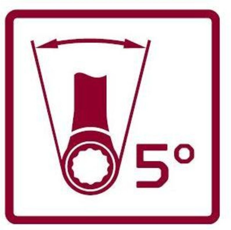 R07401719 Doppelringratschenschlüssel gerade SW17x19 mm