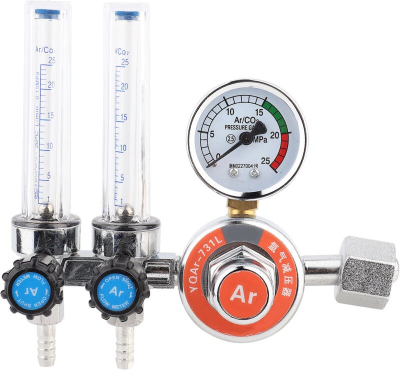 Sonew Argon-Druckregler, Zinklegierung, Doppelrohr, G5/8-Zoll-Innengewinde für Schweißgeräte – effizient, sicher und ene...