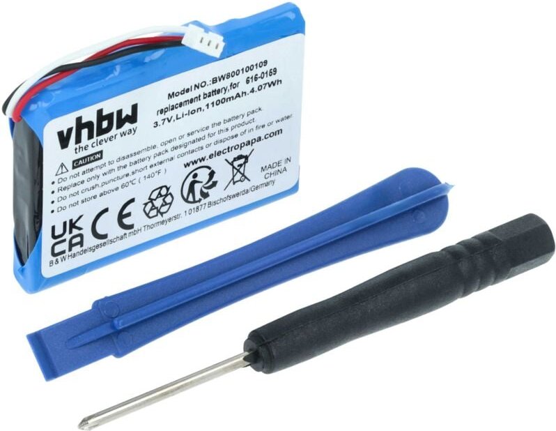 Vhbw - Akku kompatibel mit Apple iPod M9460LL/A, M9460LL, M9460LLA MP3-Player Musik Player (1100 mAh, 3,7 v, Li-Ion)