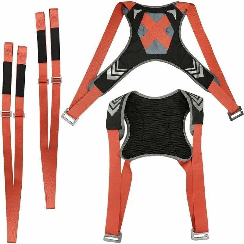 4-teiliges Hebegurt-Set für 2 Personen, verstellbare Transportgurte, zum Möbeltransport