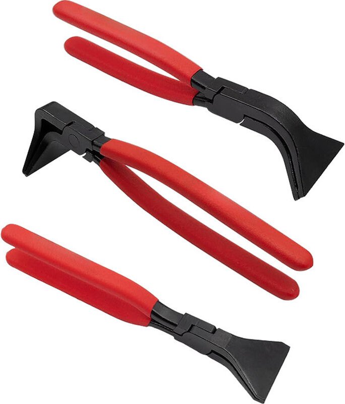 Blechbiegezange, 3-teiliges manuelles Nähwerkzeug mit geraden, 45°- und 90°-Backen, für Dachdecker, Klempner und