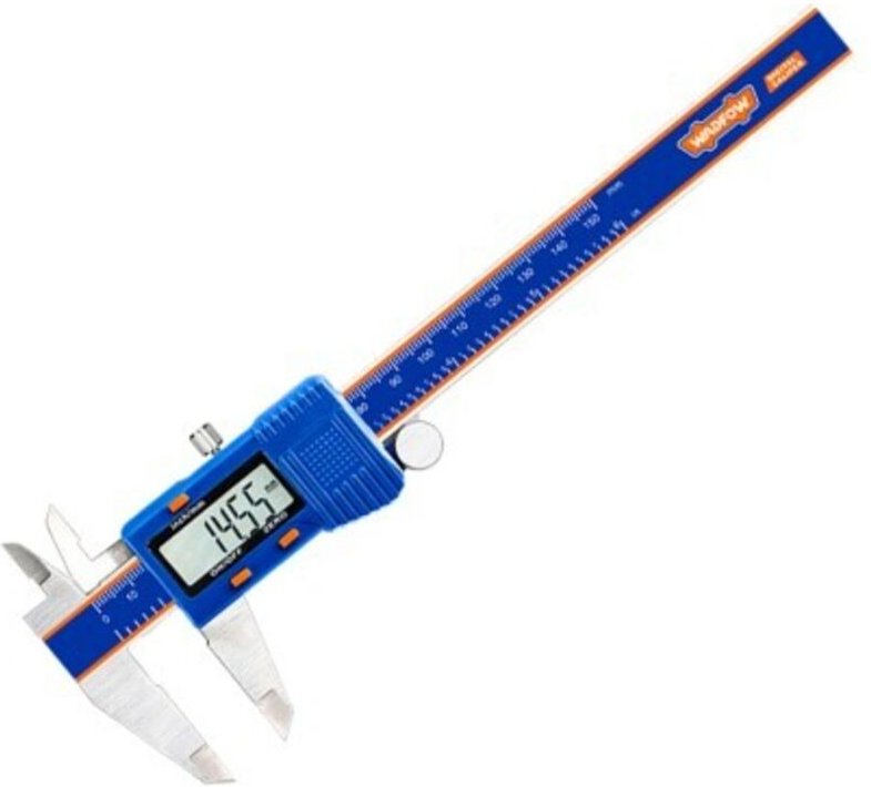WADFOW 0–150 mm Digitaler Messschieber mit 0,01 mm Auflösung und metrischer/Zoll-Umrechnung