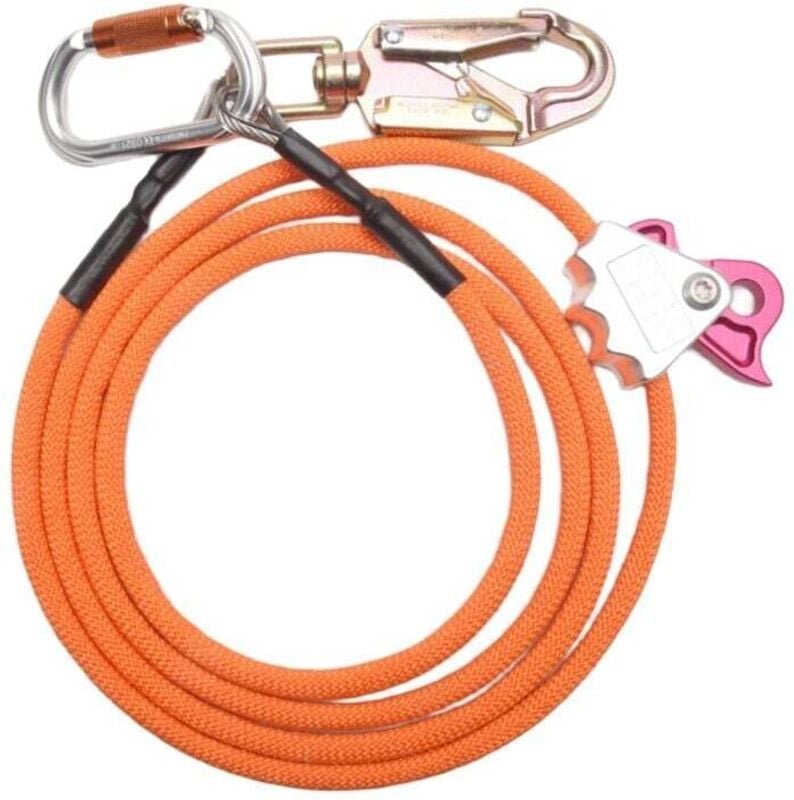 Stahl-Drehseil-Set mit verstellbarem Seil für Baumpfleger und Kletterer im Freien