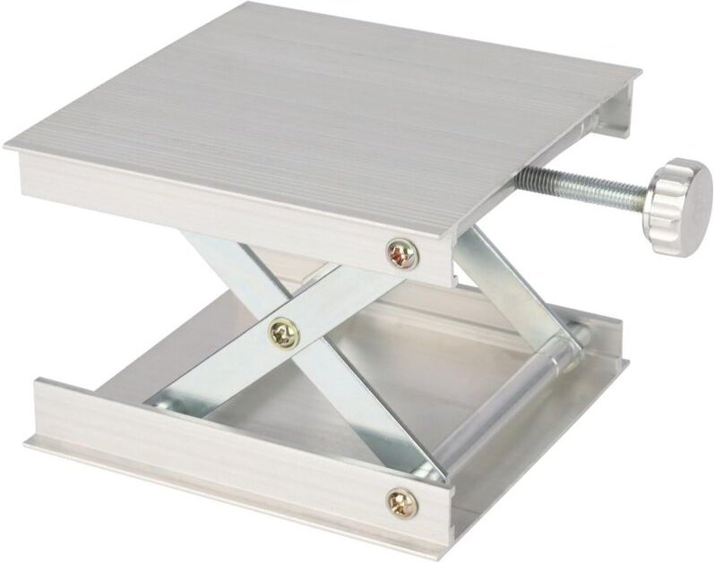 Laborheber, 90 x 90 mm Hebeplattform aus Aluminiumlegierung, Labortisch, Höhenverstellbar von 20 bis 85 mm, Tragkraft 5 ...