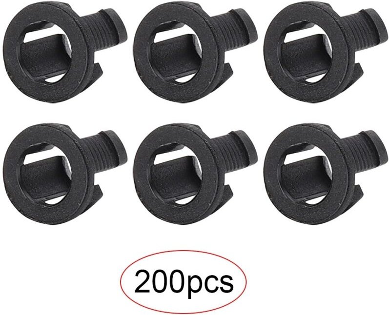 Diodenhalter, 200 Stück LED-Halter, Elektronikbauteil, schwarzer Kunststoff, 5 mm ABS, Elektriker- und Elektronikwerkzeu...