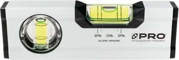 Weisse Wasserwaage- Und Vertikale Anzeige 2% Neigung 17 Cm - 100-Ab-017