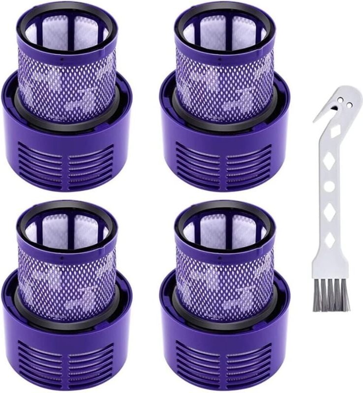 Anwendbarer Filter für Dyson V10 SV12, 4er-Pack waschbare Ersatzfilter für Dyson V10 Cyclone, V10 Absolute, V10 Animal, ...