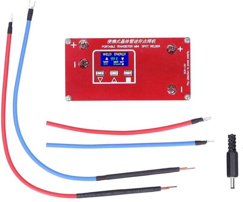 Machine à Souder par Points Portable Ecran LCD Transistor pour Batterie 18650 12V Kit Stylo Soudage