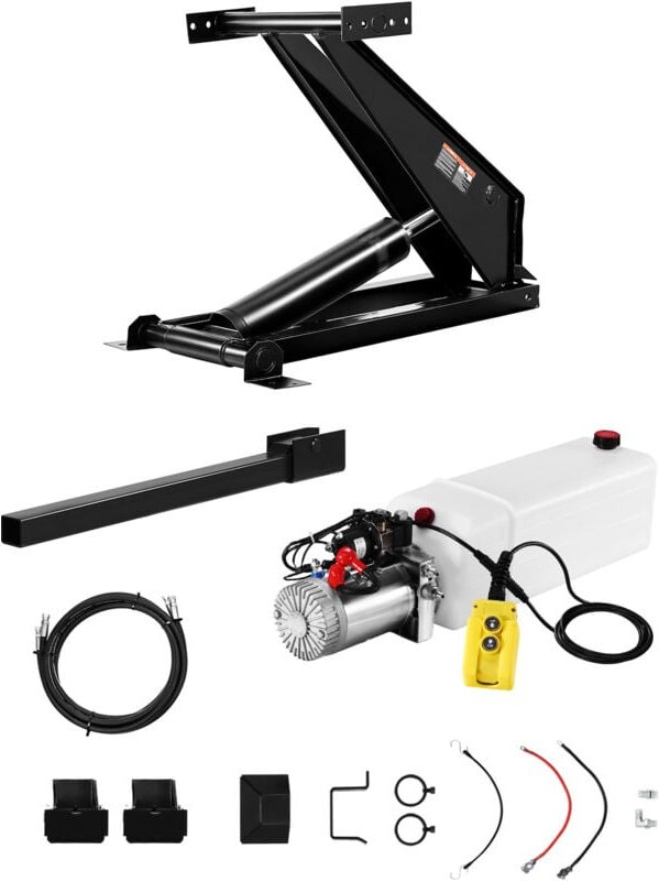 22.000lb Hydraulisches Kipplift-Set, 10T Scherenhebebühne mit 12V Pumpe, für Kippanhänger und lkw - Mophorn