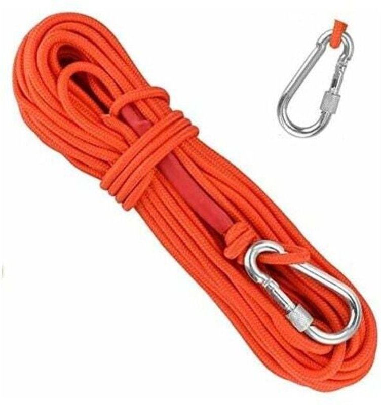 Geflochtenes Polypropylen-Kletterseil 20 m, schimmel- und korrosionsbeständig, geeignet für Wandern und Klettern