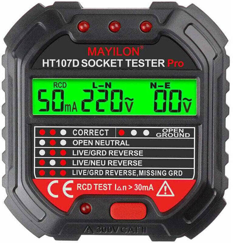 Erdungsprüfer für Steckerprüfer, Steckerphase (EU-Verordnung HT107D) aiperq