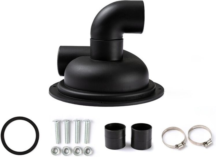 Zyklon für Staubsauger, Pulverstaubsammler, Holzbearbeitungs-Abscheiderabdeckung (schwarz)