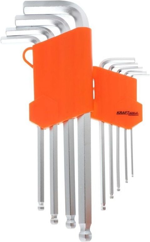 Satz mit 9 Kugelkopf-Inbusschlüsseln KD10296