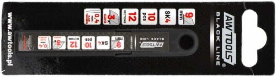 AWTOOLS ERSATZKLINGEN 9mm/10Stk.