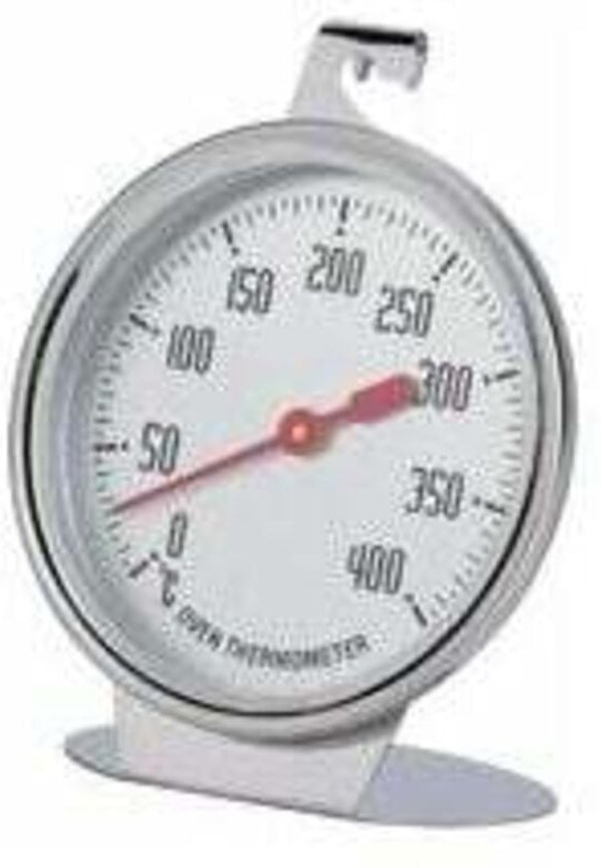 Backofenthermometer, Edelstahl-Backofenthermometer mit sofortiger Anzeige, mit Haken zum Aufhängen und Plattensockel ode...