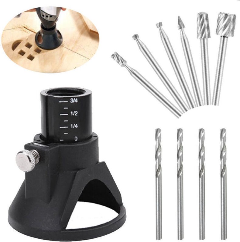 11-teiliges Zubehörset für rotierende Multifunktionswerkzeuge, zum Schneiden von Führungsbohrern, rotierenden Multifunkt...