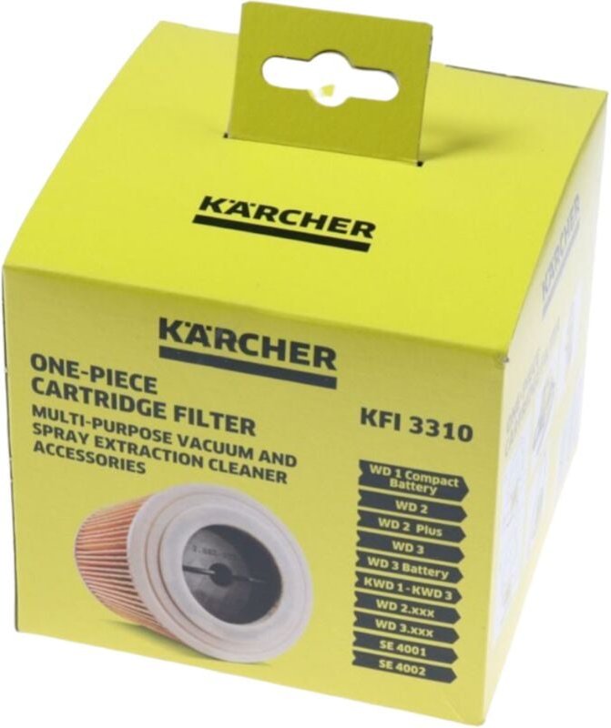 Ersatzteil - Originale zylindrische Filterkartusche - - KARCHER, ROWENTA, ELECTROLUX, PARIS-RHONE