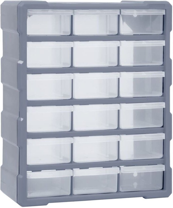 Multi-Schubladen-Organizer 18 Schubladen 38x16x47 cm Vidaxl
