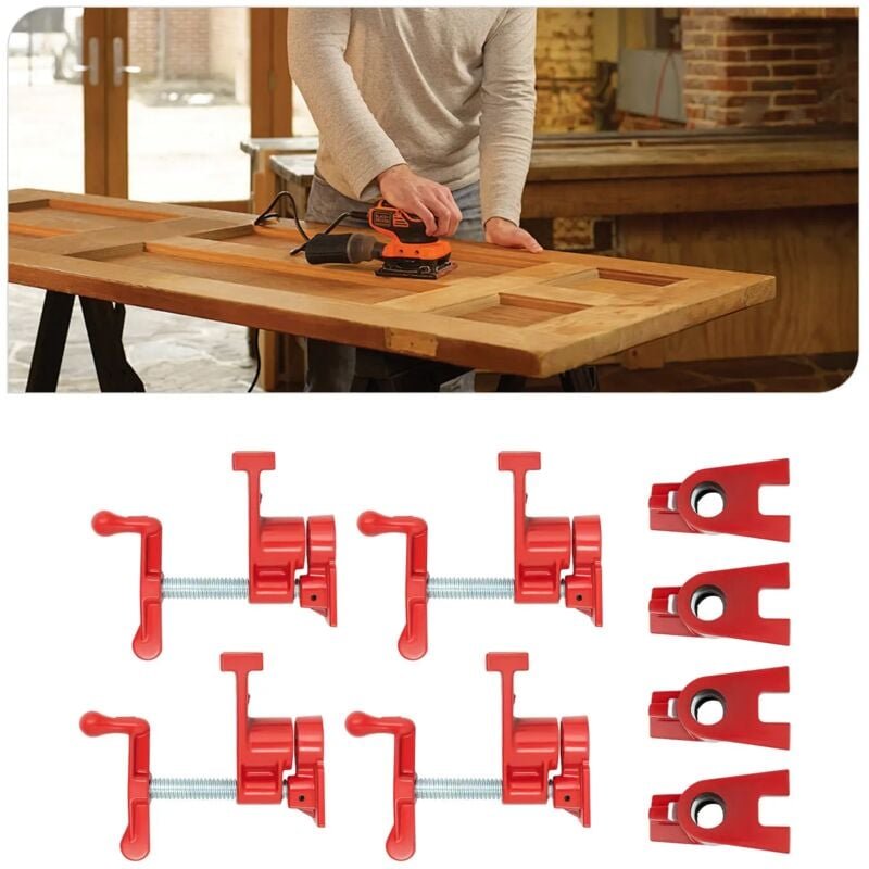 Gojoy - 4 Set Rohrklemmen, 3/4 Zoll Rohr Schraubzwingen Rohrschraubzwinge Korpuszwinge