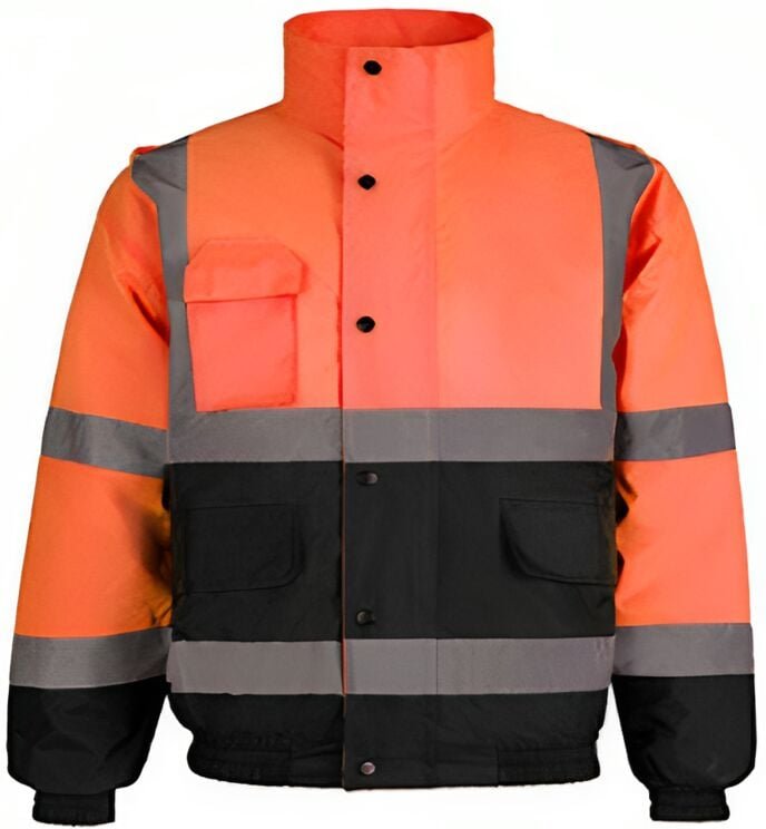 Reflection Warnschutzjacke -2 Tonnen Fluo Orange/Navy - Größe: S