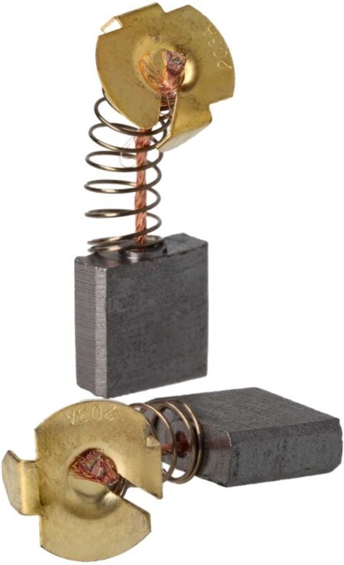 Vhbw - 2x Kohlebürste 7 x 18 x 16 mm kompatibel mit Makita RP2300FC, RP2301FC Elektrowerkzeug + Feder