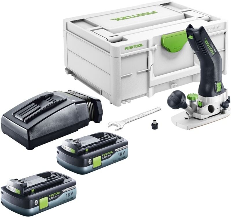 Festool MFKC 700 EB-Basic Akku Modul Kantenfräse 18 V 8 mm Brushless + 2x Akku 4,0 Ah + Ladegerät + Systainer