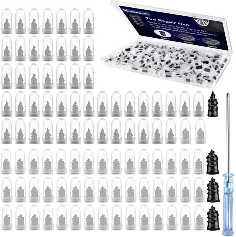 Packung mit 100 Reifenreparaturbolzen zur Selbstmontage für Pkw, Motorräder und Lkw