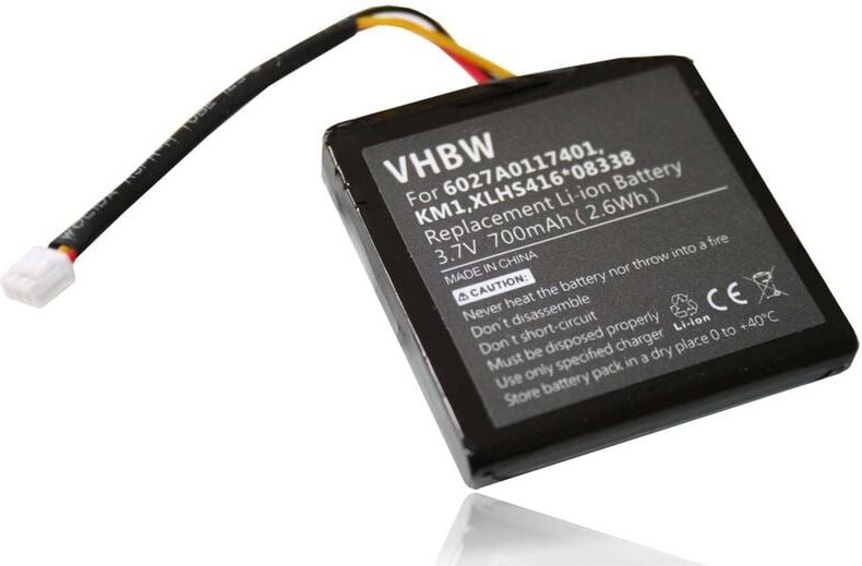 Vhbw - Akku kompatibel mit TomTom Via 130, Via Live 120 Europe, Via Live 120, Via Live gps Navigation Navi (700 mAh, 3,7...
