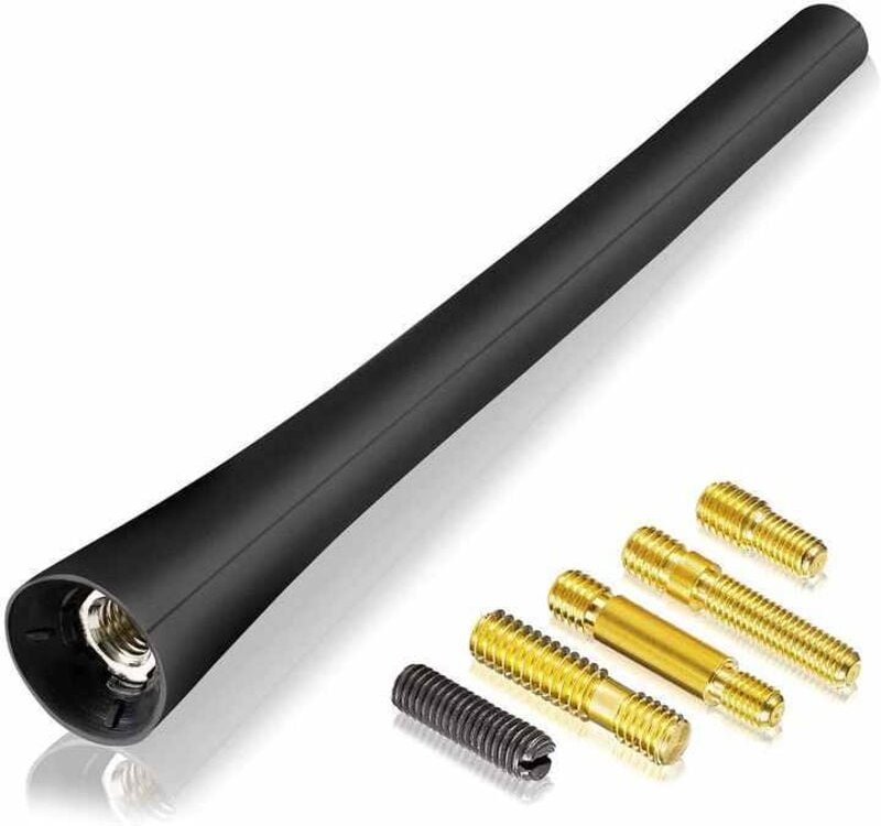 Geeignet für 6,5-Zoll-Universal-Kurzantennen für Autos, FM/AM-Radioantennenmast, Gummidach, 5 Schrauben (M4.0, M5.0, M6....